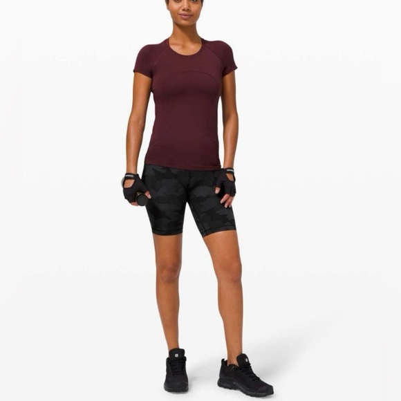 Lululemon Wunder Train High-Rise Shorts 8” Heritage 365 Camo Deep Coal Multi Sz8 - Picture 3 of 8